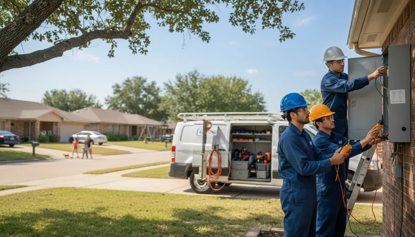 Certified electrician providing emergency electrical services in Knobel, AR